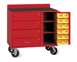Vari-Tuff Portable Bin Cabinet, (12) 4